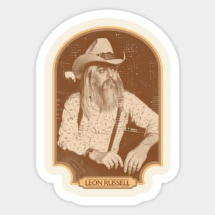 Leon Russell Sepia Tribute Sticker